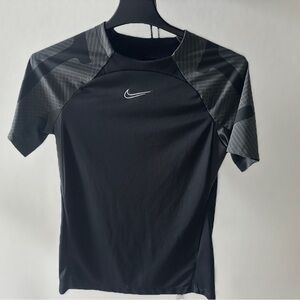 Nike Black and Gray DRI-FIT Performance Tee